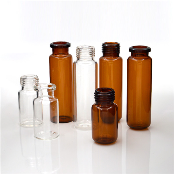 High quality 20ml amber with flat bottom for lab test for sale